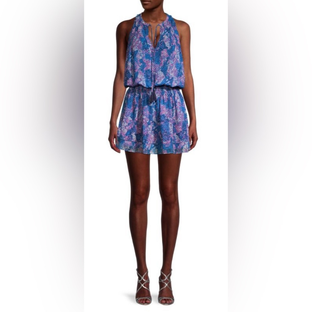 Ramy Brook Blue and Purple Mini Dress